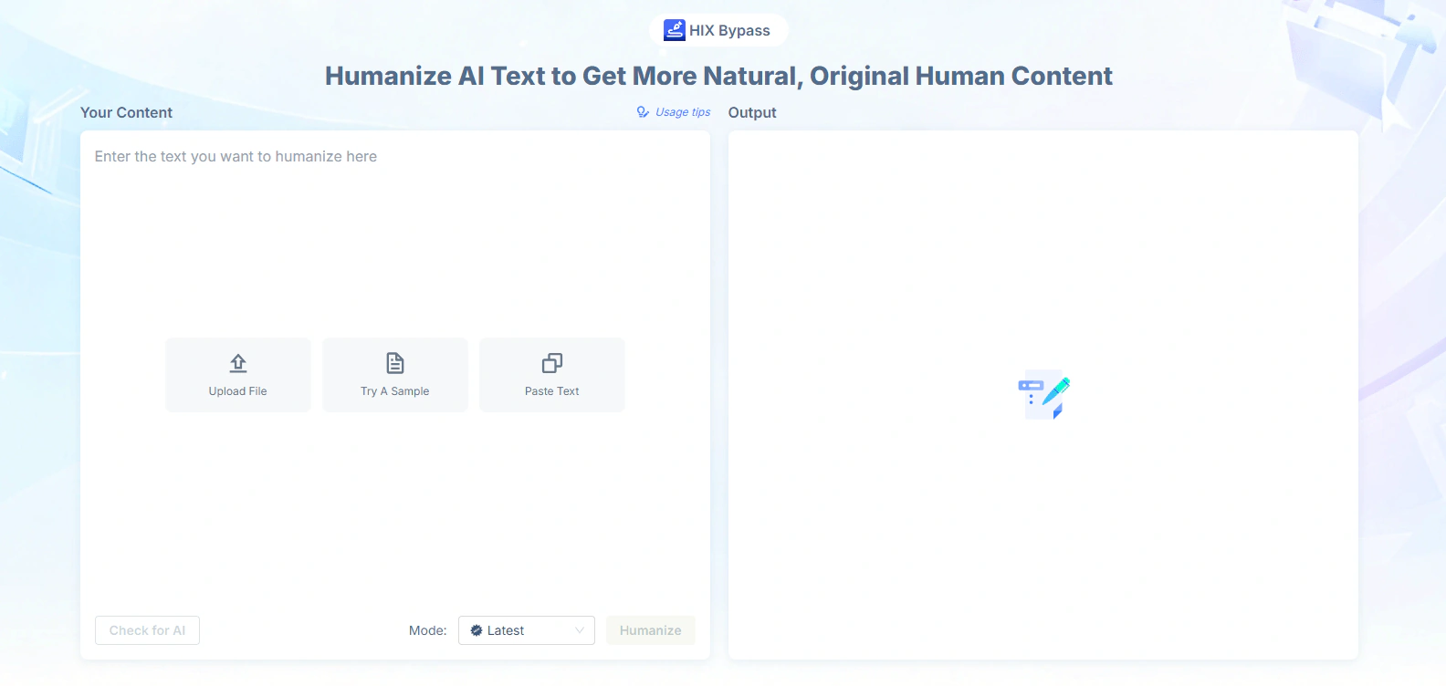 Hix bypass humanize AI