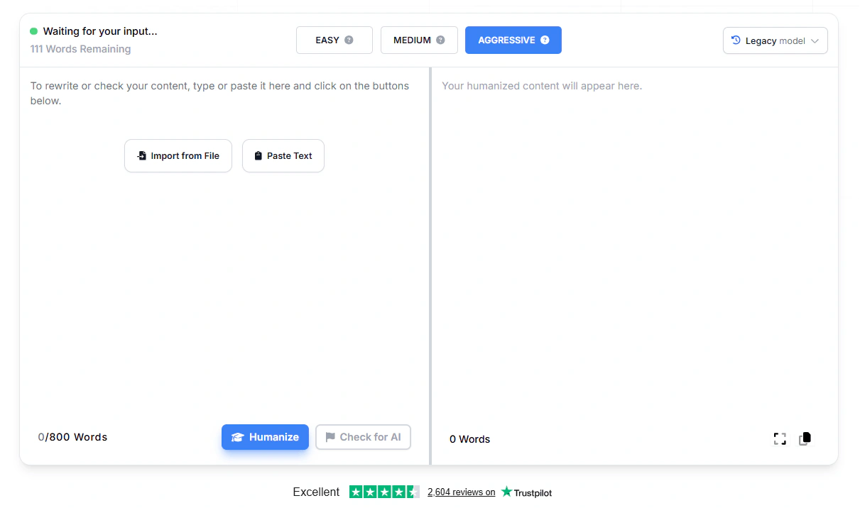 Phrasly AI remover