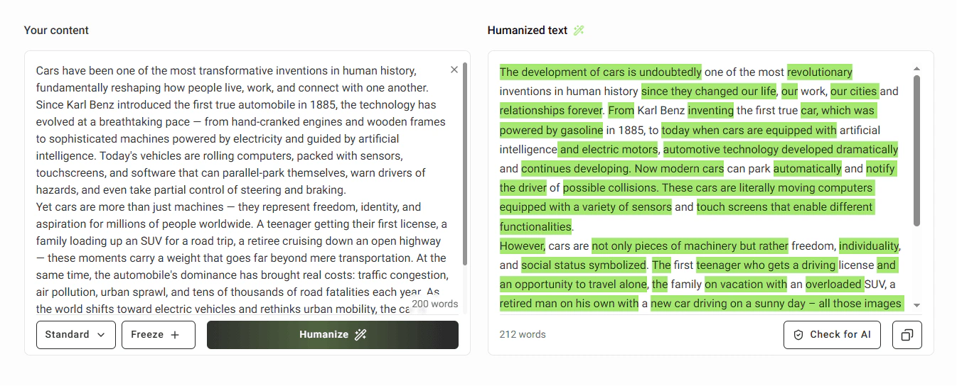 GPTinf humanized text