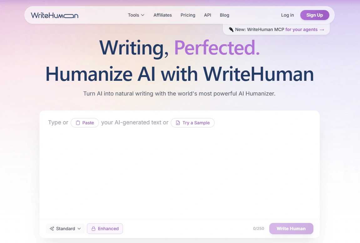 WriteHuman main